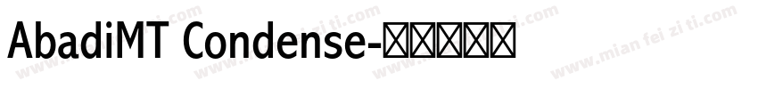 AbadiMT Condense字体转换